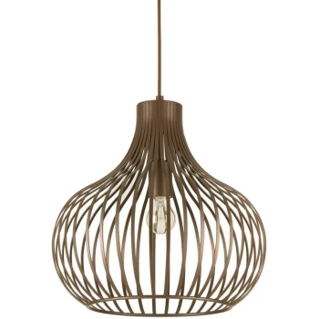 Ideal Lux Onion - 1 Light Ceiling Pendant Brown