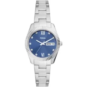 Fossil Scarlette Three-Hand Day-Date Stainless Steel Watch