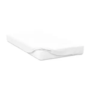 Belledorm Jersey Cotton Deep Fitted Sheet (Superking) (White)