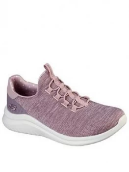 Skechers Ultra Flex 2.0 Trainers - Mauve Size 4, Women