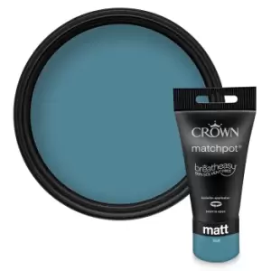 Crown Standard Matt Emulsion Teal - 0.04L