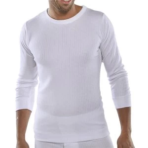 Click Workwear Vest Long Sleeve Thermal Lightweight 3XL White Ref