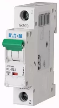 Eaton xPole 6A MCB Mini Circuit Breaker1P Curve C, Breaking Capacity 10 kA