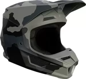 FOX V1 Trev Motocross Helmet, black, Size S, black, Size S