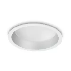 Ideal Lux DEEP - Integrated LED Indoor 20W Recessed Downlight Lamp White 3000K