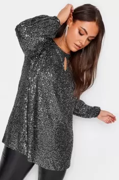 Sequin Long Sleeve Top