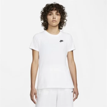 Nike Sportswear Womens Club T-Shirt - White