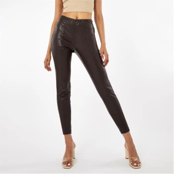 Firetrap PU Leggings - Chocolate