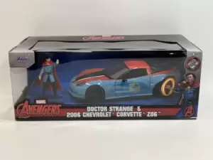 Doctor Strange and 2006 Chevrolet Corvette Z06 1:24 Scale Jada 253225024