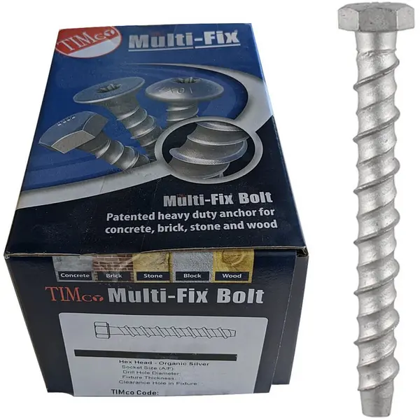 Multi Fix Bolt Hex Head Concrete Screws MF12130 Diameter: 12mm