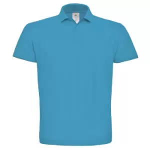 B&C ID.001 Mens Short Sleeve Polo Shirt (2XL) (Atoll)