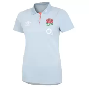 Umbro England Poly Polo Shirt Womens - Blue