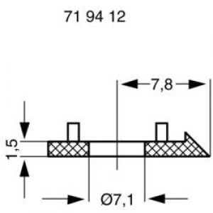 Pointer Red Suitable for 15 series rotary knobs Mentor