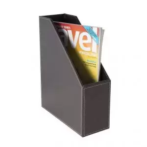 Osco Faux Leather Magazine Rack 32936DT