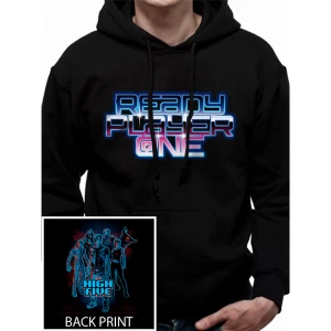 Ready Player One - High Five Mens X-Large Hooded Sweatshirt - Black