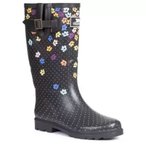 Trespass Womens/Ladies Samira Printed Wellington Boots (6 UK) (Black)