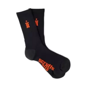 Scruffs Worker Socks Black 3pk - Size 3 - 6.5 / 36 - 40