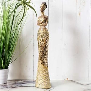 Hestia Gold Collection - Lady Standing Figurine 40cm