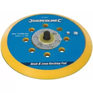 Silverline - Hook & Loop Backing Pad - 150mm / 5/16" unf