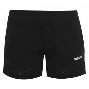 adidas Womens Essentials Mini Me Shorts - Black/White