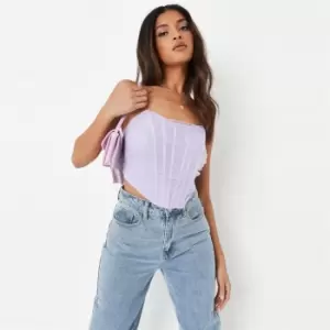 Missguided Dobby Mesh Corset - Purple