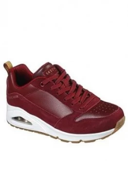 Skechers Uno Trainer - Dark Red, Dark Red, Size 8, Women