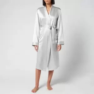 Lunar Silk Robe - Moonlight Grey - S-M