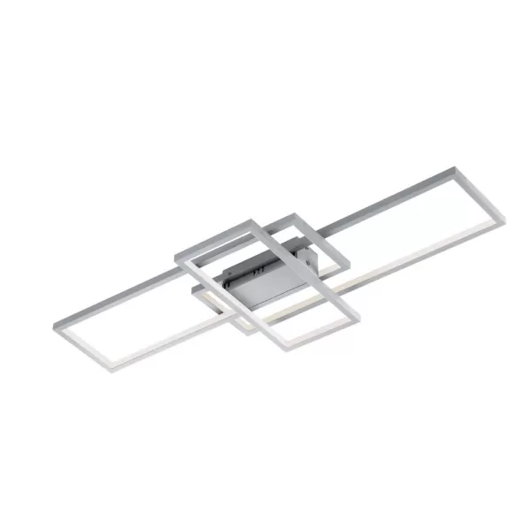 Thiago Modern RGBW LED 36W LED Semi Flush Light Nickel Matt 3000-6000K Remote control