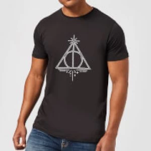 Harry Potter Deathly Hallows Mens T-Shirt - Black - S