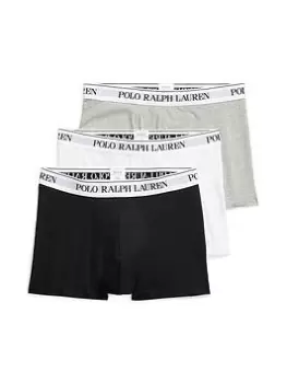 Polo Ralph Lauren 3 Pack Trunks, Grey/Black/White, Size 2XL, Men