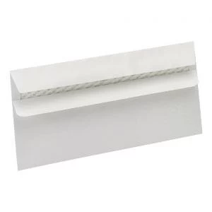 Eco DL Envelopes Recycled Wallet Self Seal 90gsm White Pack of 500