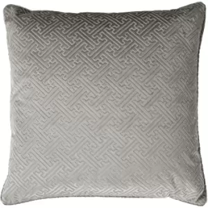 Paoletti Florence Cushion Cover (One Size) (Silver)