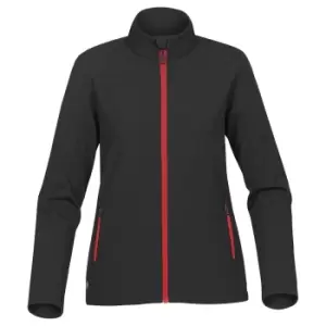 Stormtech Womens/Ladies Orbiter Softshell Jacket (L) (Black/Bright Red)