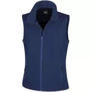 Result Womens/Ladies Core Printable Soft Shell Bodywarmer (XL) (Navy)