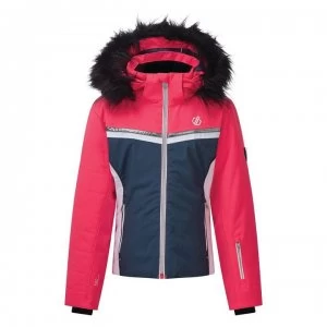 Dare2B Estimate Waterproof Ski Jacket - DkDnm/NeonPk