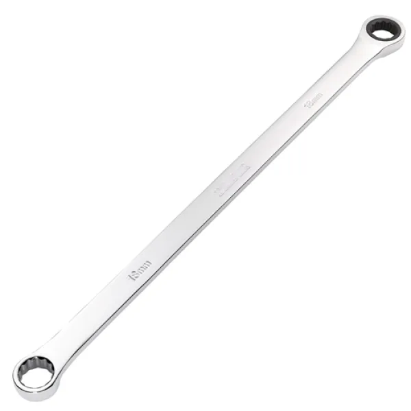 Draper HI-TORQ Metric Extra-Long Double Ring Ratchet Spanner, 18mm