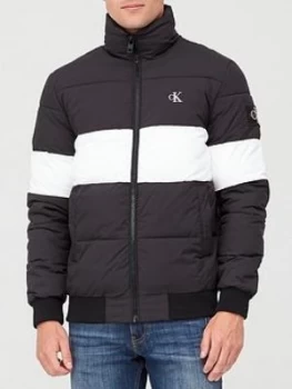 Calvin Klein Jeans Outline Logo Padded Jacket - Black