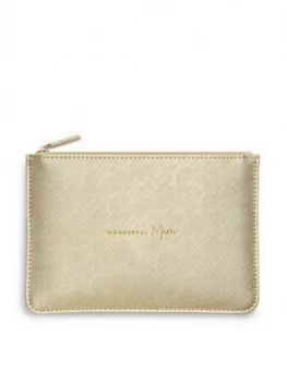 Katie Loxton Perfect Pouch Wonderful Mum Metallic Gold 16 X 24Cm