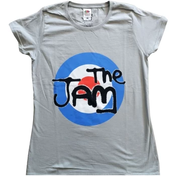 The Jam - Spray Target Logo Womens Large T-Shirt - Grey