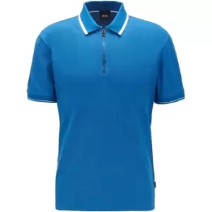 Boss Boss Polston Short Sleeve Polo Shirt Mens - Blue