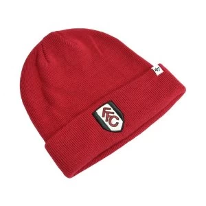 Fulham Knitted Turn Up Hat Red