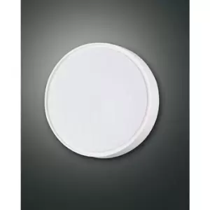 Fabas Luce Hatton LED Outdoor Surface Mounted Downlight White Glass, IP65