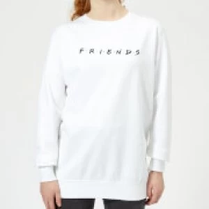 Friends Logo Womens Sweatshirt - White - 5XL