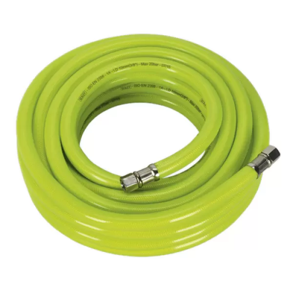 Sealey AHFC1038 Air Hose High Visibility 10mtr x &#216;10mm with 1/4BSP Unions