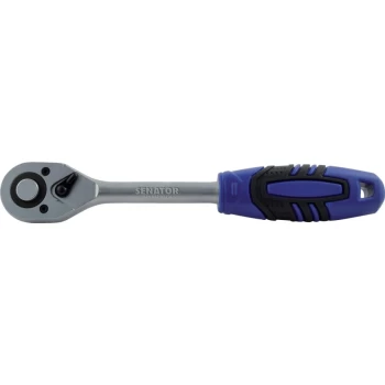 1/4 Sq. Dr. Q/R 72T Ratchet Handle - Rubber"