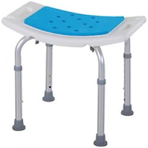 HOMCOM Bath Chair Blue Aluminum 713-052