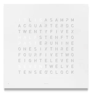 QLOCKTWO Classic White Pepper Wall Clock 45cm