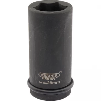 Draper Expert 3/4" Drive Deep Hexagon Impact Socket Metric 3/4" 28mm