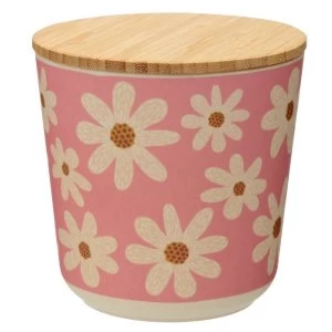 Daisy Bamboo Composite Small Round Storage Jar