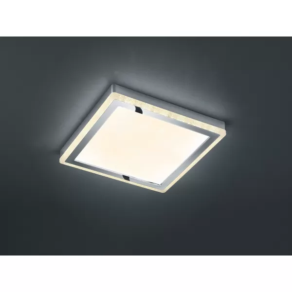 Slide Modern RGBW LED Square Flush Ceiling Light White 3000K Remote control